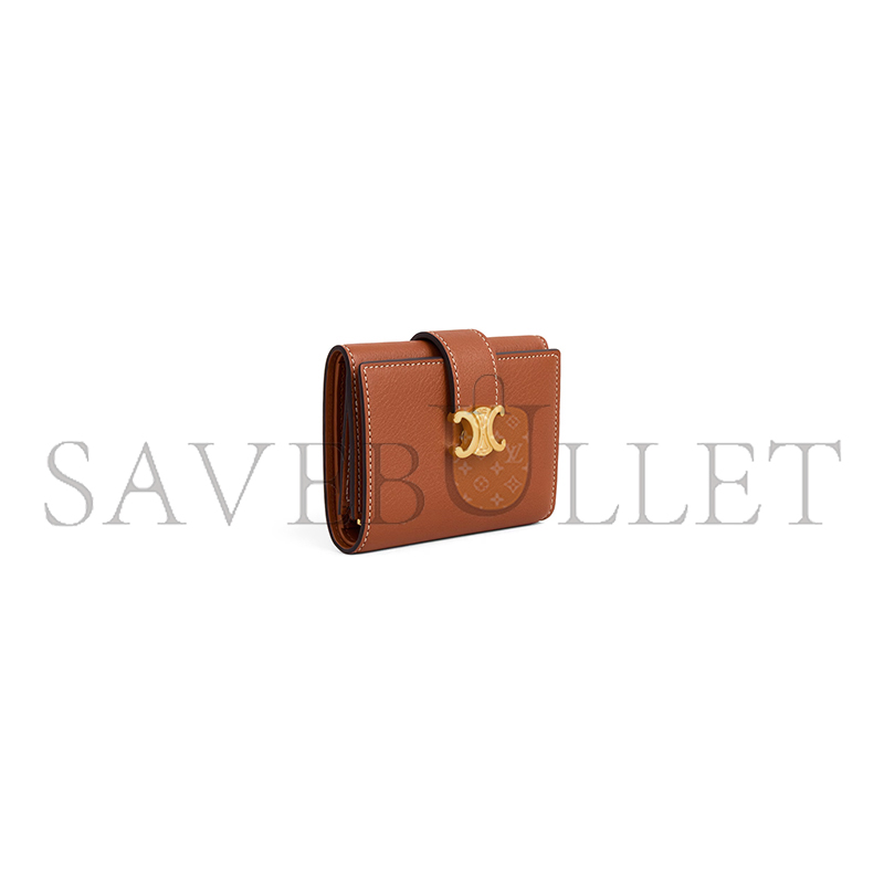 ce1i*e fine strap wallet nino in S*pple grained calfskin 10m963ghh.04lu (10.5*8*2cm)