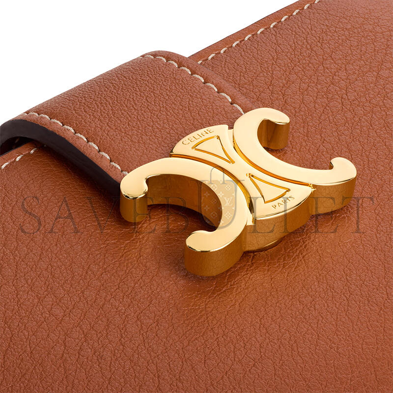 ce1i*e fine strap wallet nino in S*pple grained calfskin 10m963ghh.04lu (10.5*8*2cm)