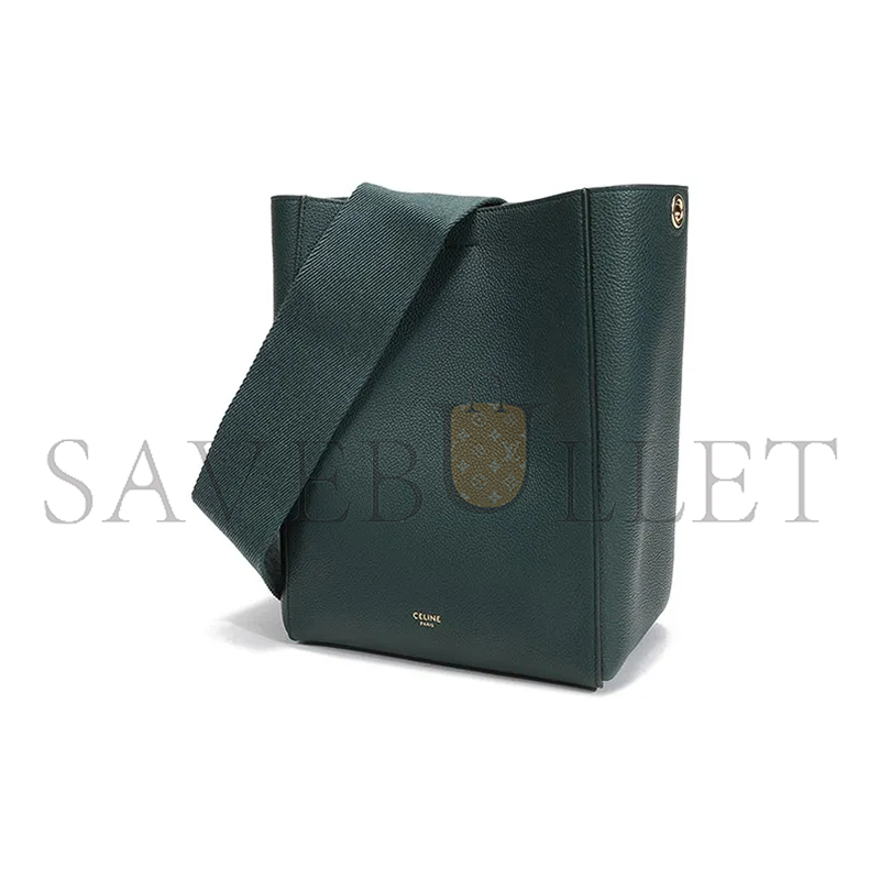 Ce**e small bucket bag in sangle seau pebbled calfskin 189303ah4.31an (25*18*12cm)