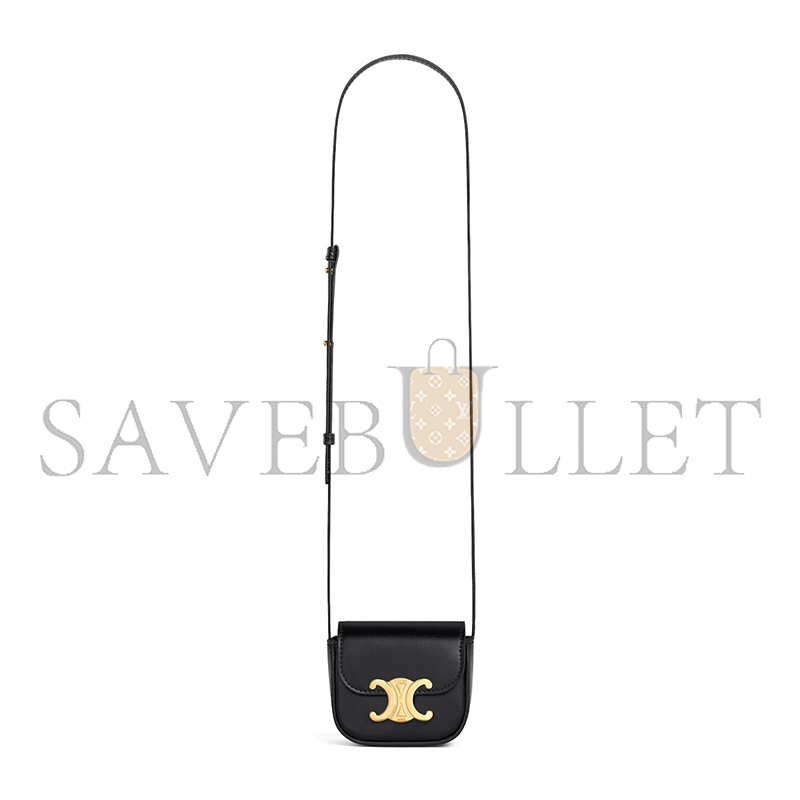 Ce**e mini claude in shiny calfskin 10i513dpv.38no (11*8*4cm)