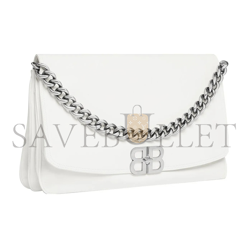 Ba1en*iaga large bb soft in white 7484882aaiy9001 (36*23.8*3cm)
