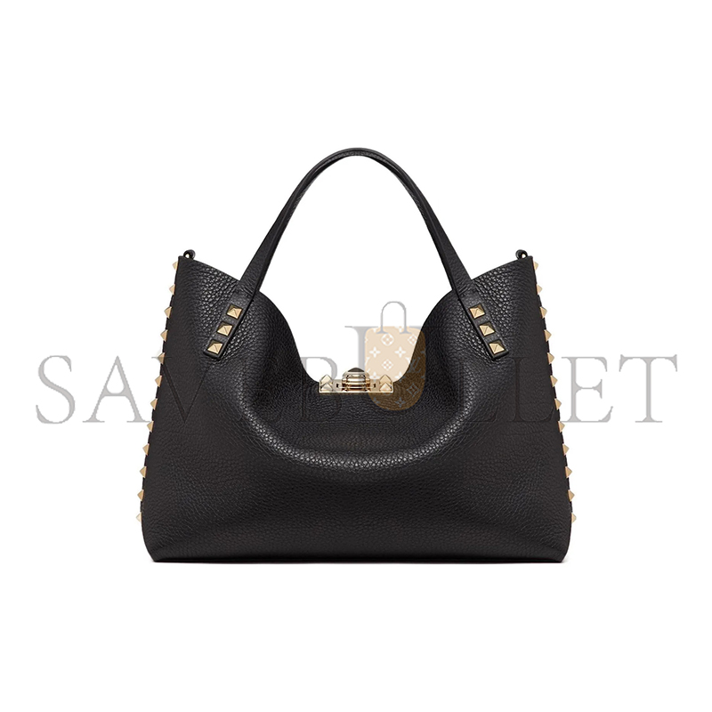 Va1e*ntin0 rockstud calfskin small tote bag xw2b0k11vsn-44a (26*20*8cm)