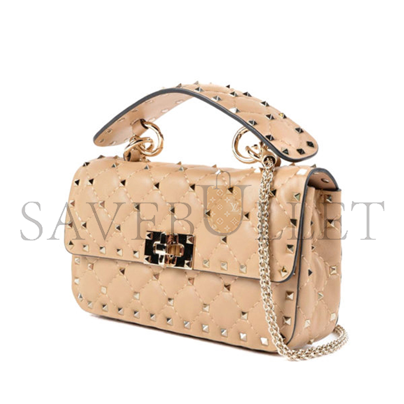 Va1e*ntin0 small nappa rockstud spike bag w2b0123napwu1 (20*11.5*5cm)