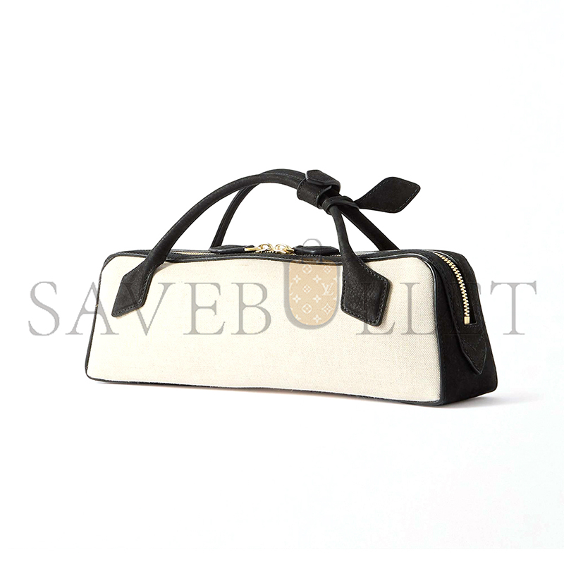 A1a1a LE TECKEL LEATHER-TRIMMED CANVAS CLUTCH 463766 (31*10*6.5cm)