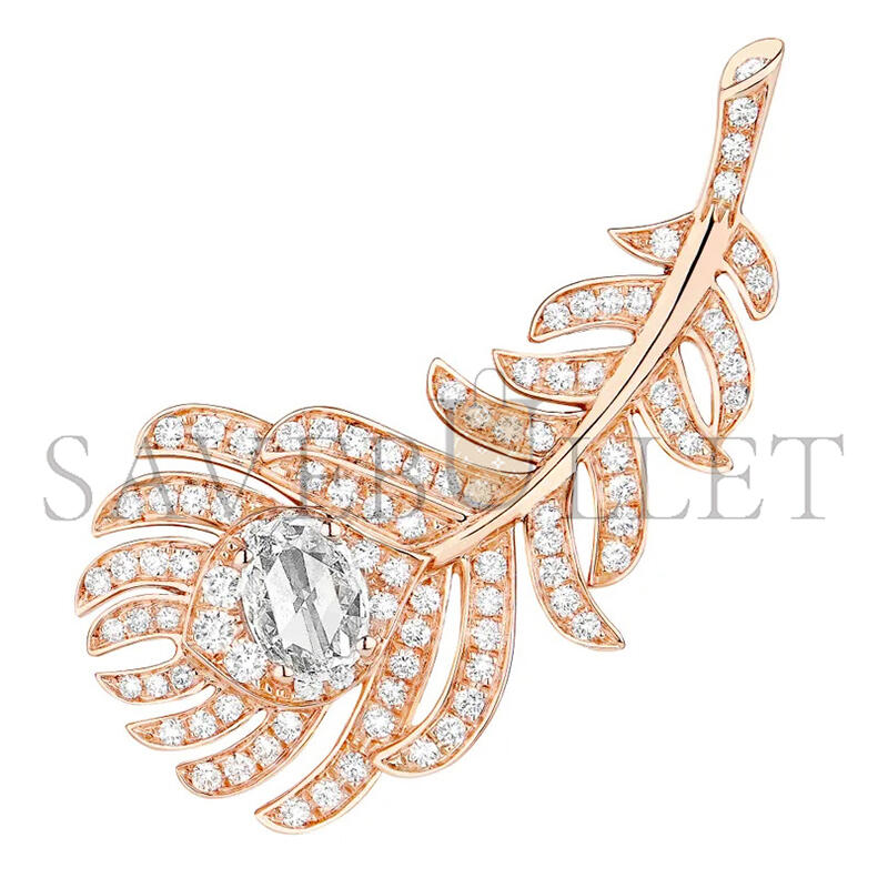 B0vcher0n plume de paon small ear clips jco01323