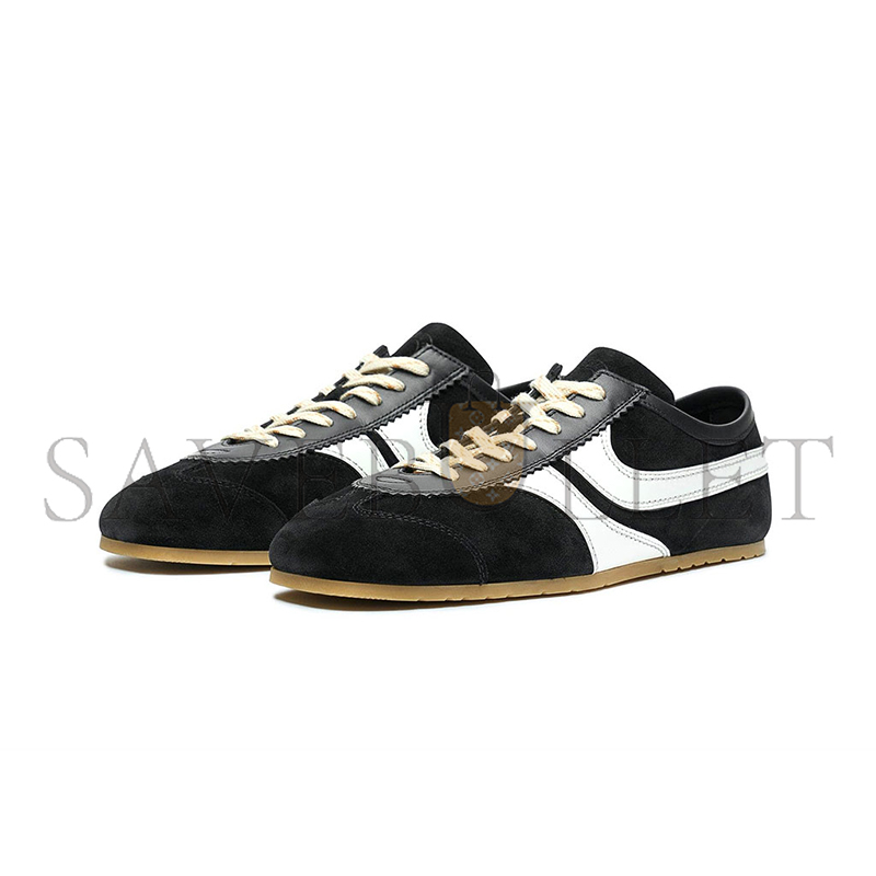 dr1e3 van N0t*n leather marathon sneaker in black 251-011701