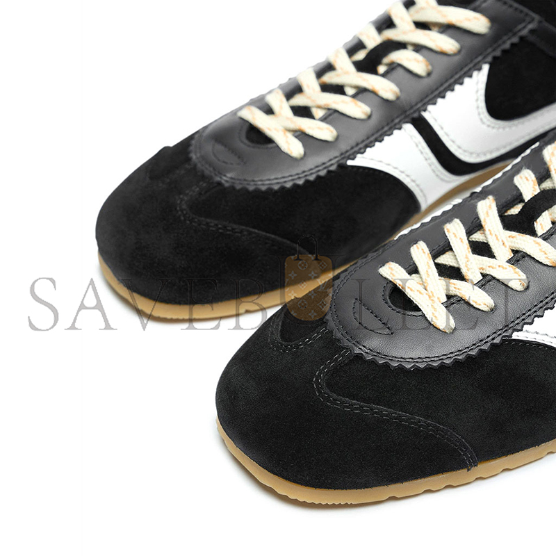 dr1e3 van N0t*n leather marathon sneaker in black 251-011701