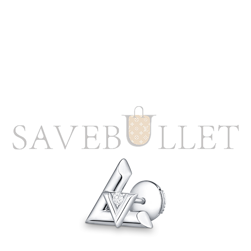 l0vis vvtt0n lv volt one stud, white gold and D1am0nd - per uni q96970