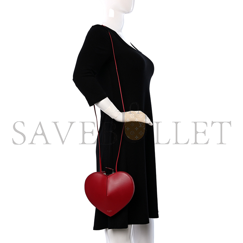 A1a1a lux calfskin le coeur bag lacquer red 1357346 (21*19*2cm)