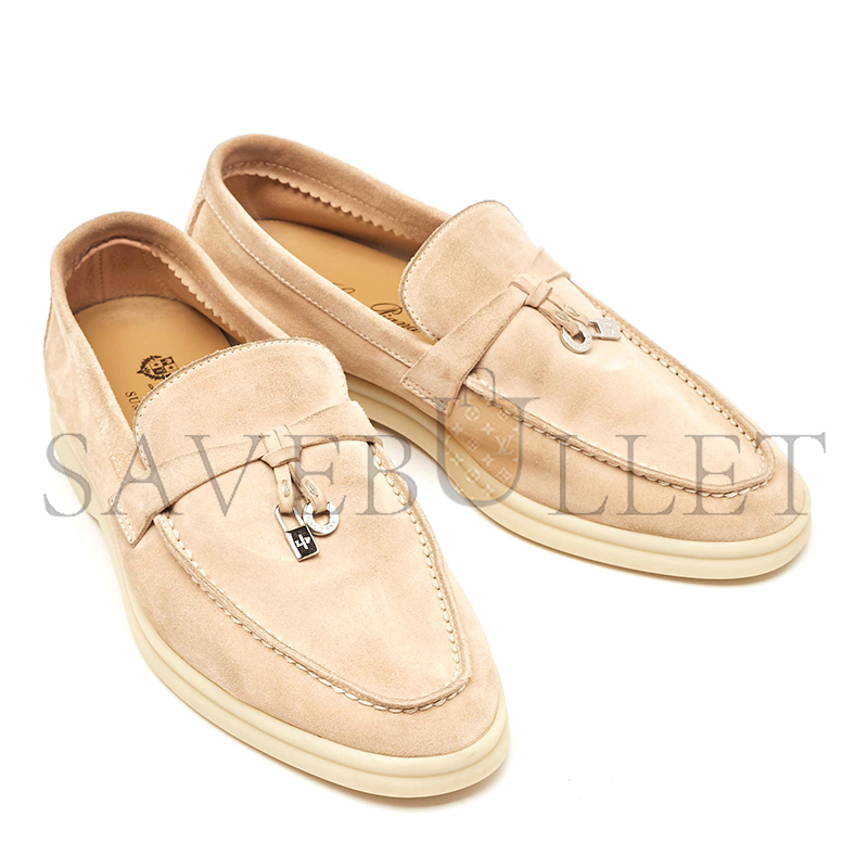 L0r0 P1ana beige suede summer charms walk loafers fae5444d0ee