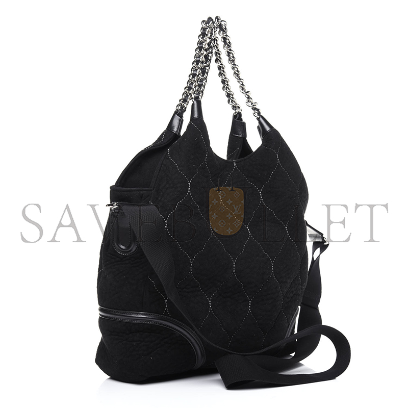 Ch**el master suede quilted rodeo drive hobo black 744000 (36*33*10cm)