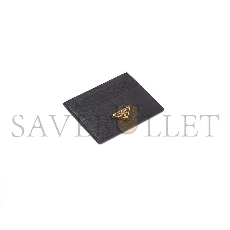 Pra*a saffiano leather card holder 1mc025 (10*8cm)