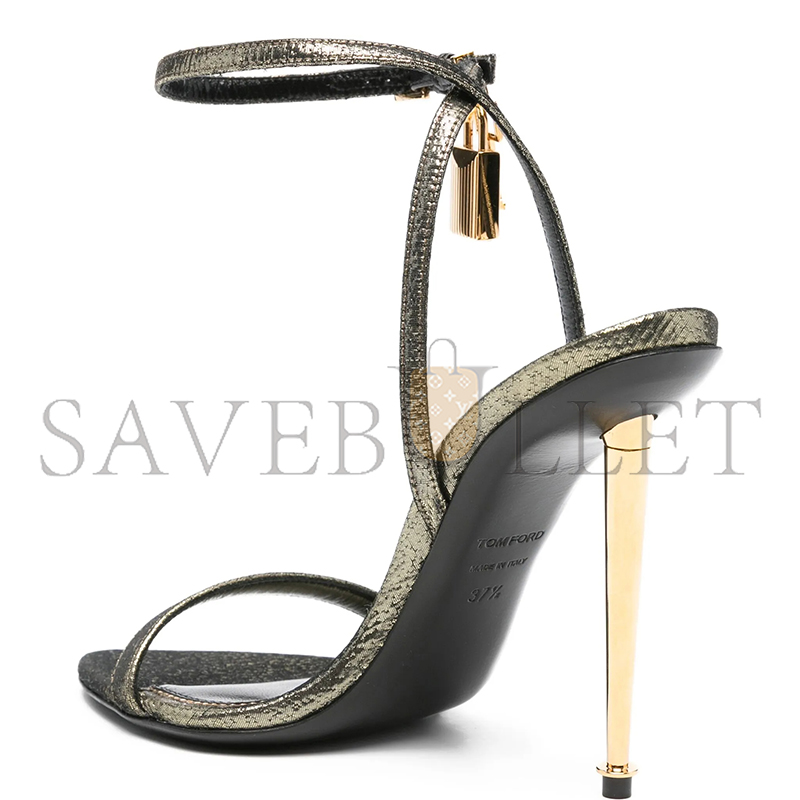 t0m F0rd padlock leather sandals w2748