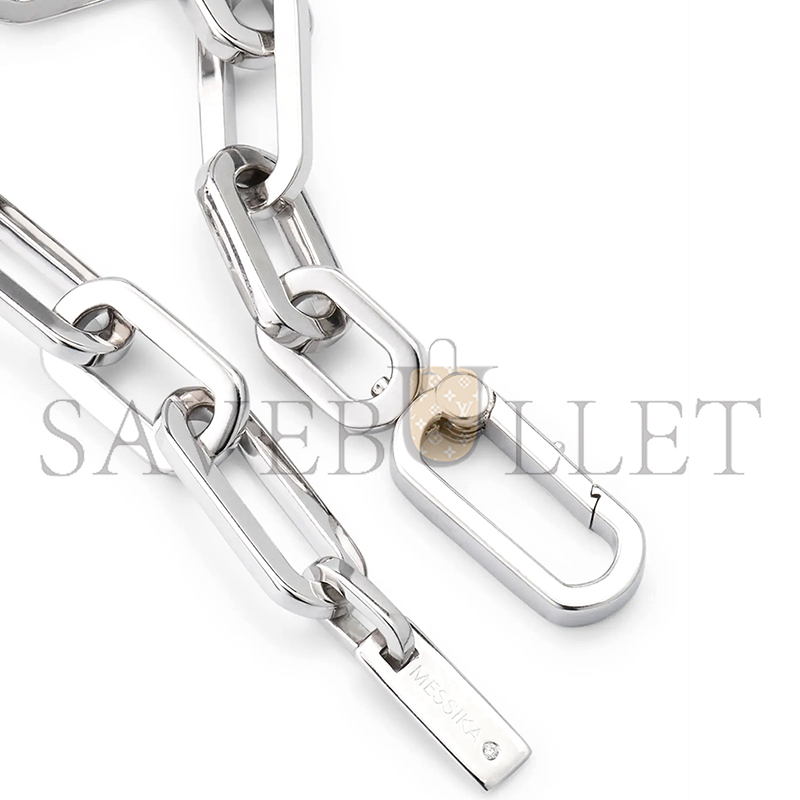 Mes1kaa move link 18k white gold d1am0nd bracelet 12577-yg