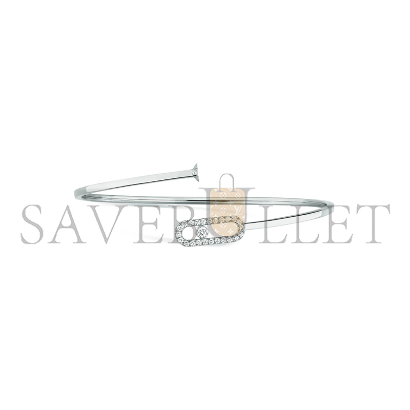 Mes1kaa move uno bracelet, white gold and pave d1am0nds 12057-wg