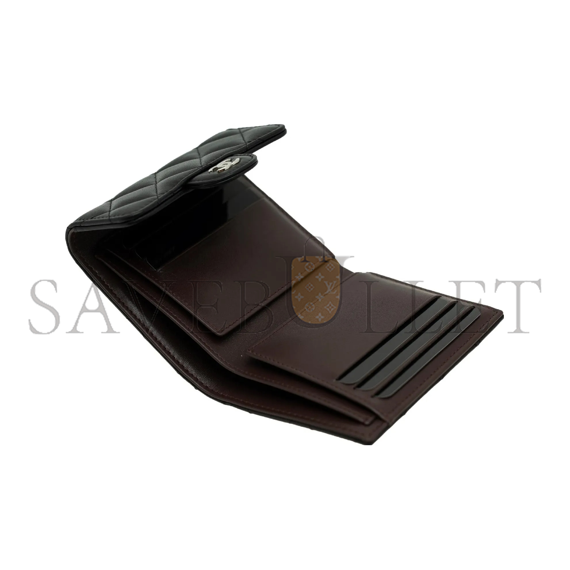 Ch**el master classic flap-top with quilted silver hardware ap0231 (11.5*10.5*3cm)