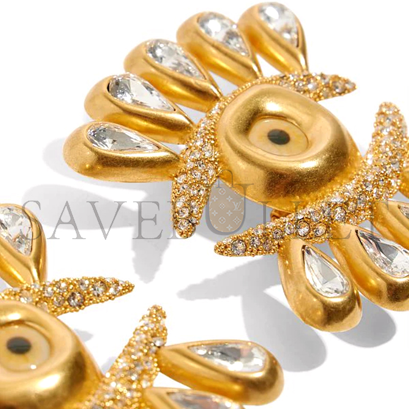 Sch1apare11i rhinestone eyelash earrings pe22bi49s