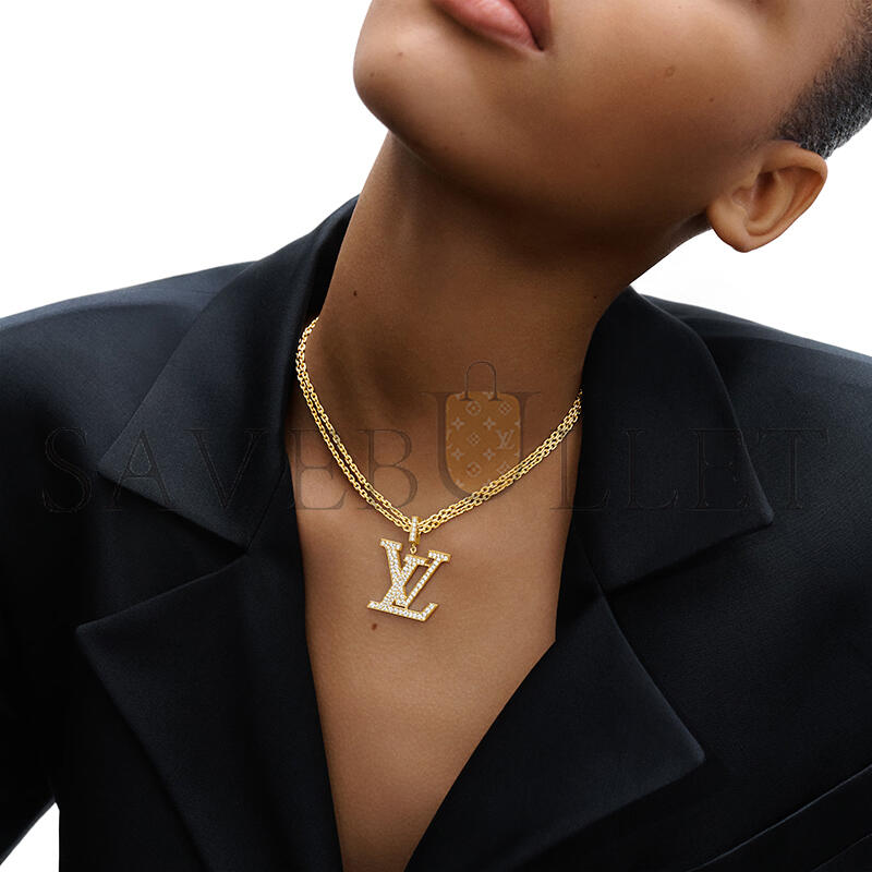 l0vis vvtt0n lv large pendant, yellow gold and D1am0nds q93848