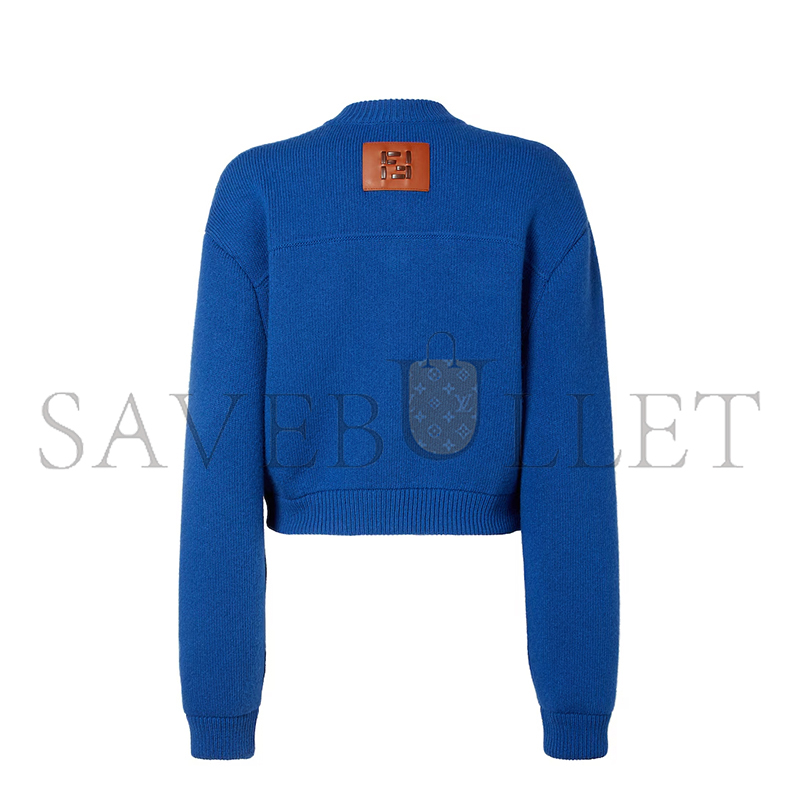 F**di jacket blue wool jacket fzj600aym2f1uki
