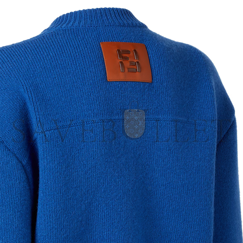 F**di jacket blue wool jacket fzj600aym2f1uki