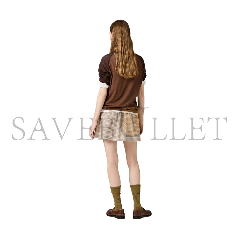M1v M1v long-sleeved ribbed jersey t-shirt mjl068