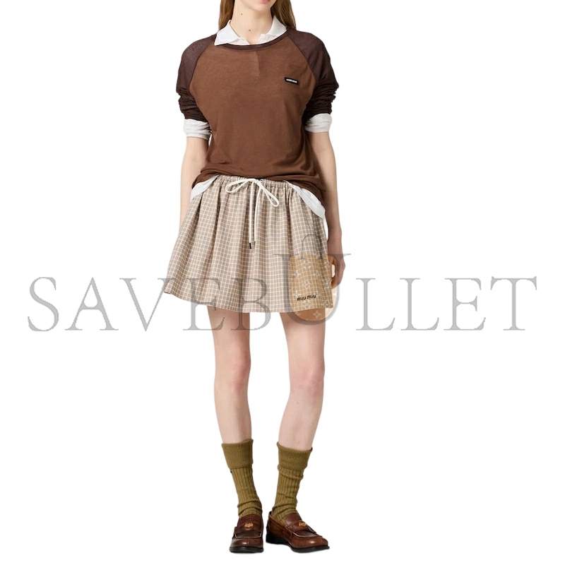 M1v M1v long-sleeved ribbed jersey t-shirt mjl068