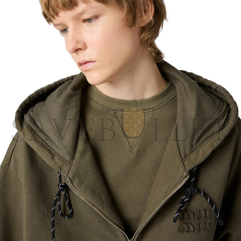 M1v M1v garment-dyed hoodie jacket mjla45
