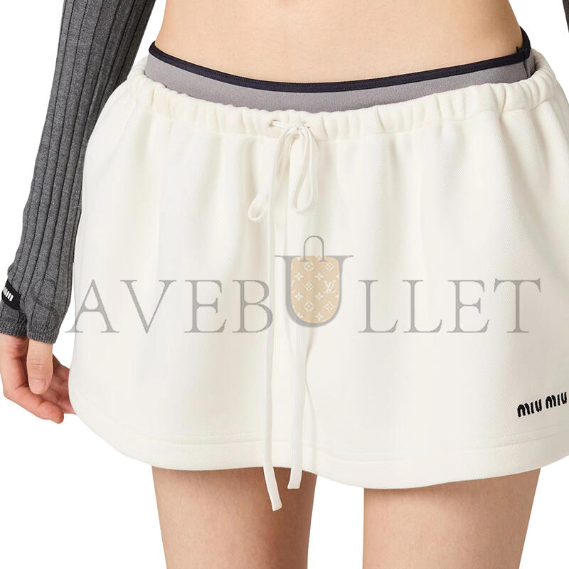 M1v M1v cotton-jersey mini skirt mg2489