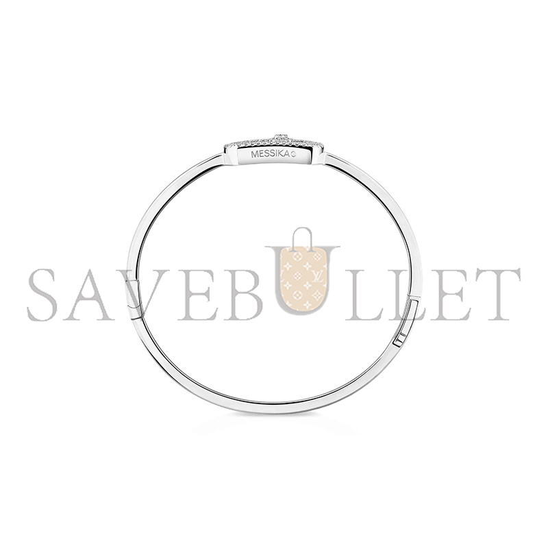 Mes1kaa so move pavÉ bangle white gold d1am0nd bracelet 13428-wg
