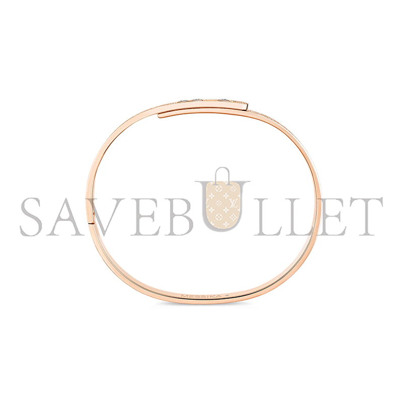 Mes1kaa move noa ciselÉ bangle pink gold d1am0nd bracelet 14481-pg