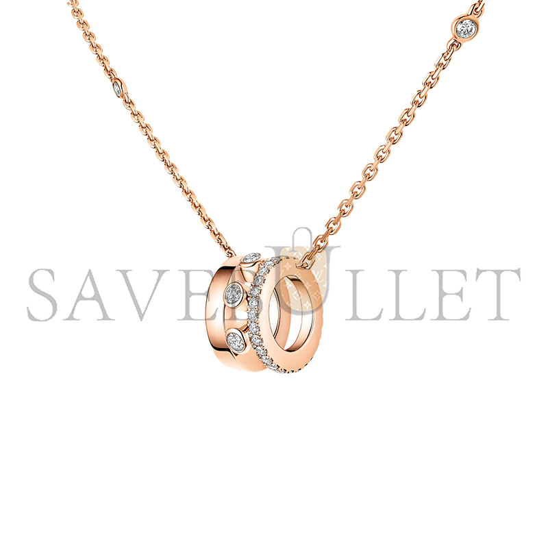 Mes1kaa move romane pendant necklace pink gold d1am0nd necklace 07158-pg
