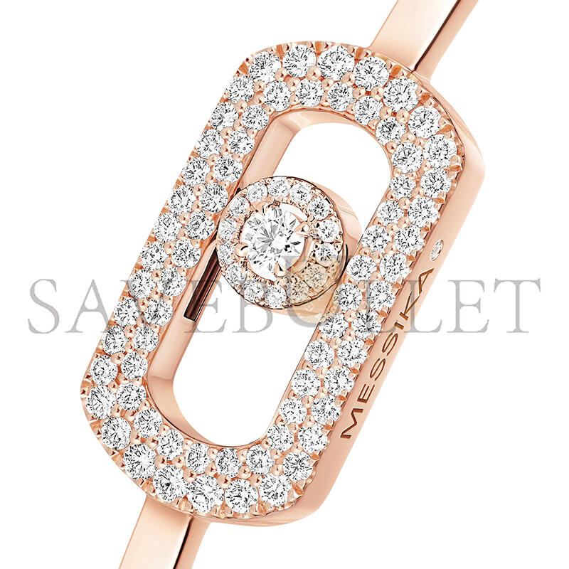 Mes1kaa so move pavÉ bangle pink gold d1am0nd bracelet 13428-pg