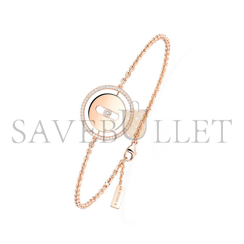 Mes1kaa lucky move bracelet small pink gold d1am0nd bracelet 07540-pg