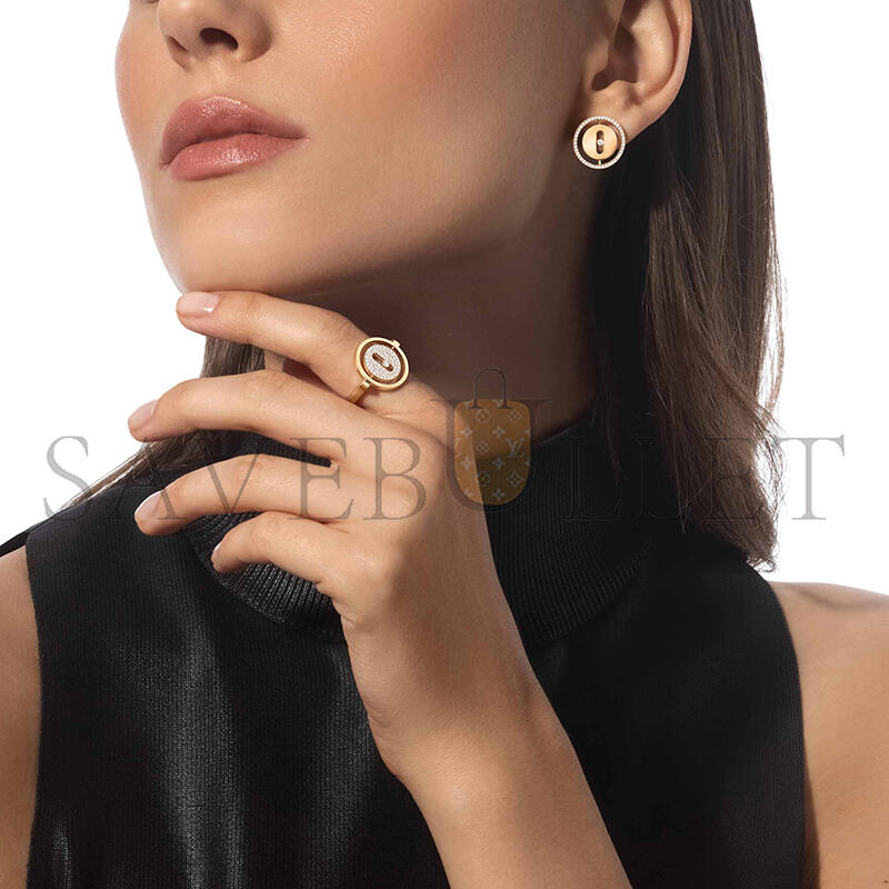 Mes1kaa lucky move stud earrings yellow gold d1am0nd earrings 11571-yg