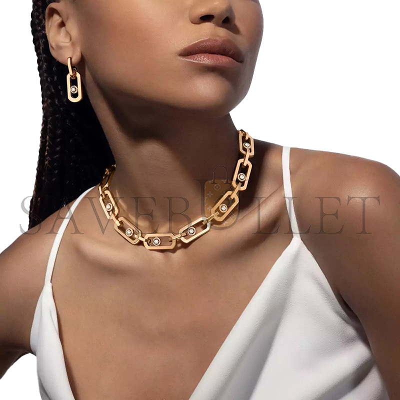 Mes1kaa so move xl pendant earrings yellow gold d1am0nd earrings 13132-yg
