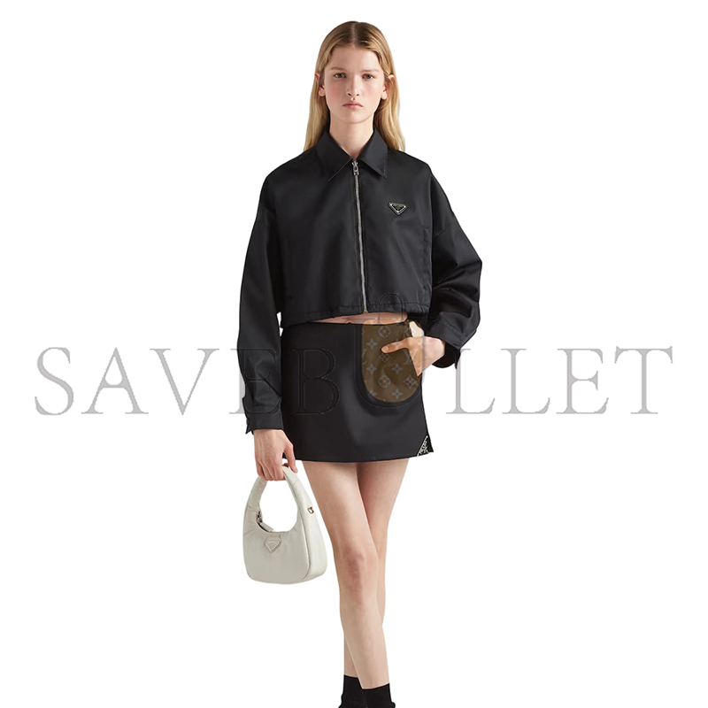Pra*a re-nylon cropped blouson jacket 292101