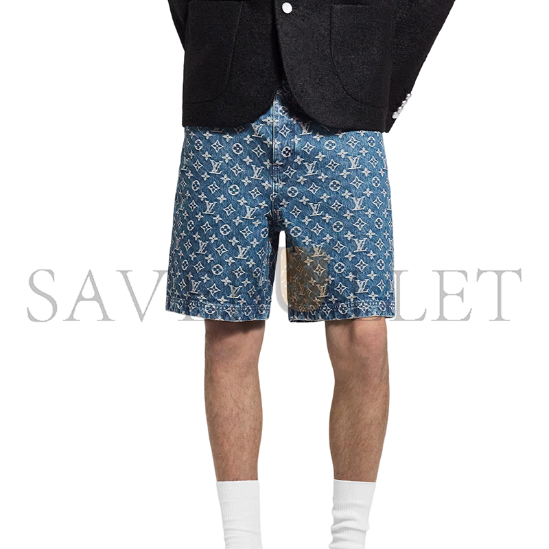 LOUIS VUITTON MONOGRAM DENIM SHORTS 1AJBJL