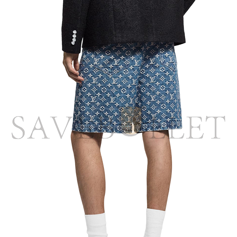 LOUIS VUITTON MONOGRAM DENIM SHORTS 1AJBJL