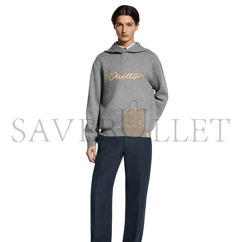 LOUIS VUITTON SIGNATURE DOUBLE FACE CASHMERE HOODIE 1AJSNY
