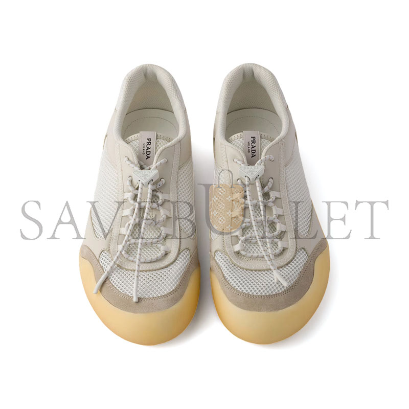 Pra*a speedrock leather and mesh sneakers 2ee468