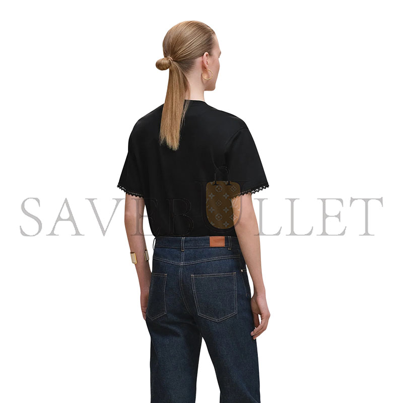 H**mes EMBROIDERED MAXI T SHIRT H5H4625DC02
