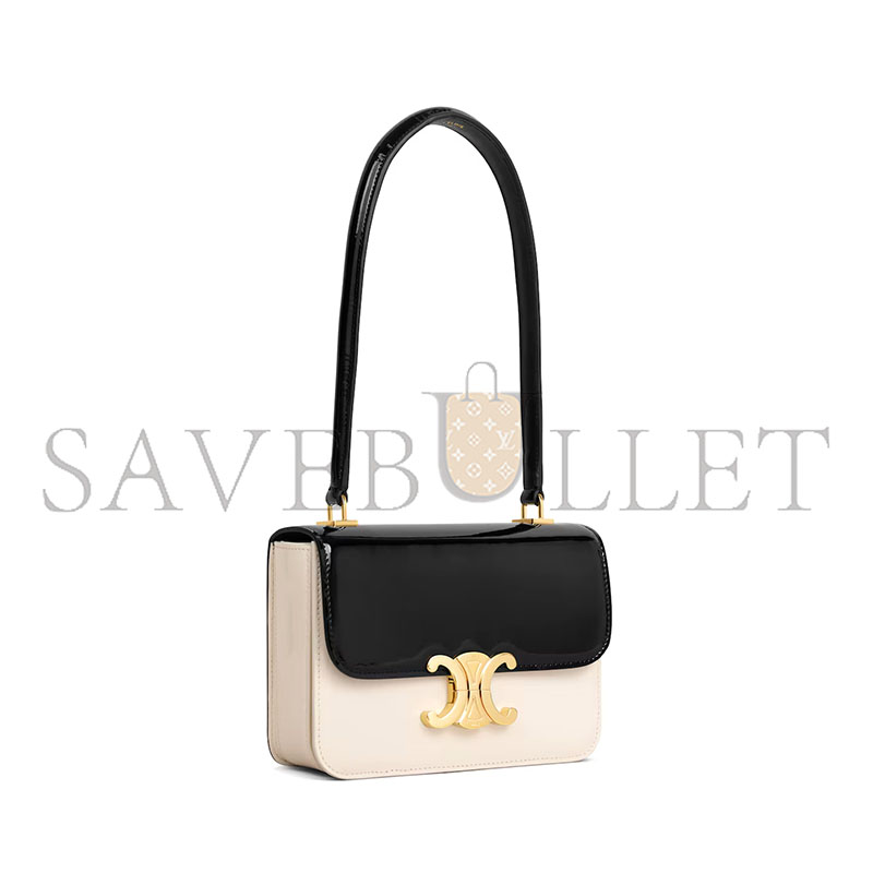 Ce1i*e teen garance bag in bicolour patent calfskin 118053gco.38aw (18.5*13.5*7cm)