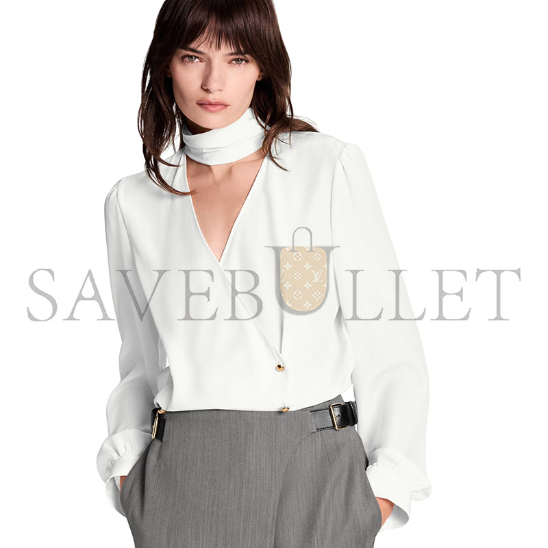LOUIS VUITTON DOUBLE-BREASTED WRAP TOP 1AJFKZ