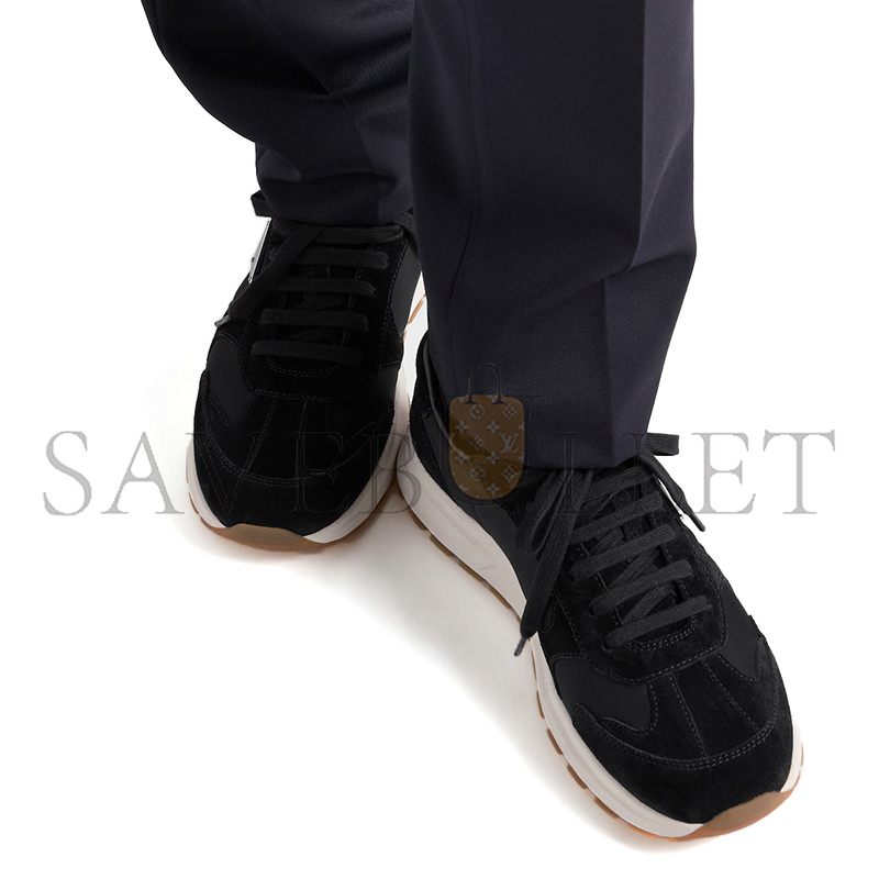Pra*a prax suede and re-nylon sneakers 2ee455