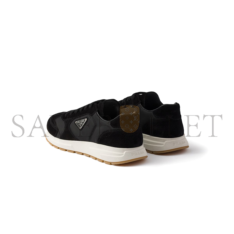 Pra*a prax suede and re-nylon sneakers 2ee455