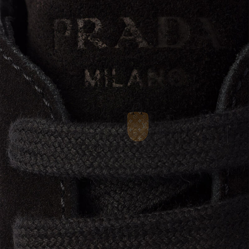 Pra*a prax suede and re-nylon sneakers 2ee455