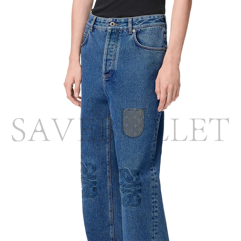 LOEWE ANAGRAM BAGGY JEANS IN DENIM H526Y11WA6
