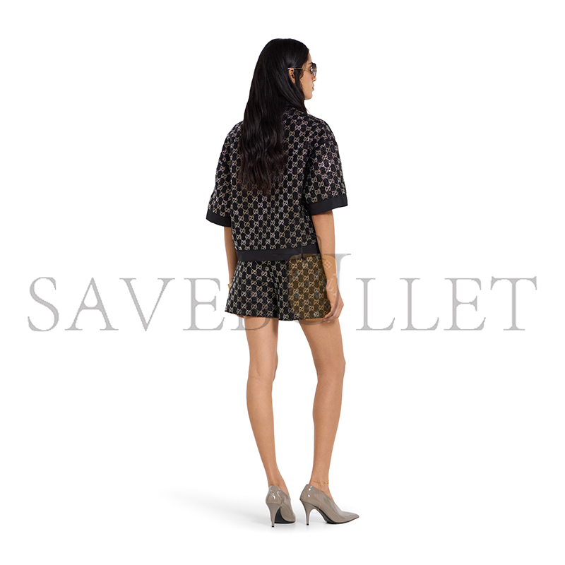 GUCCI WOOL TWEED LAMÉ SUIT 846682