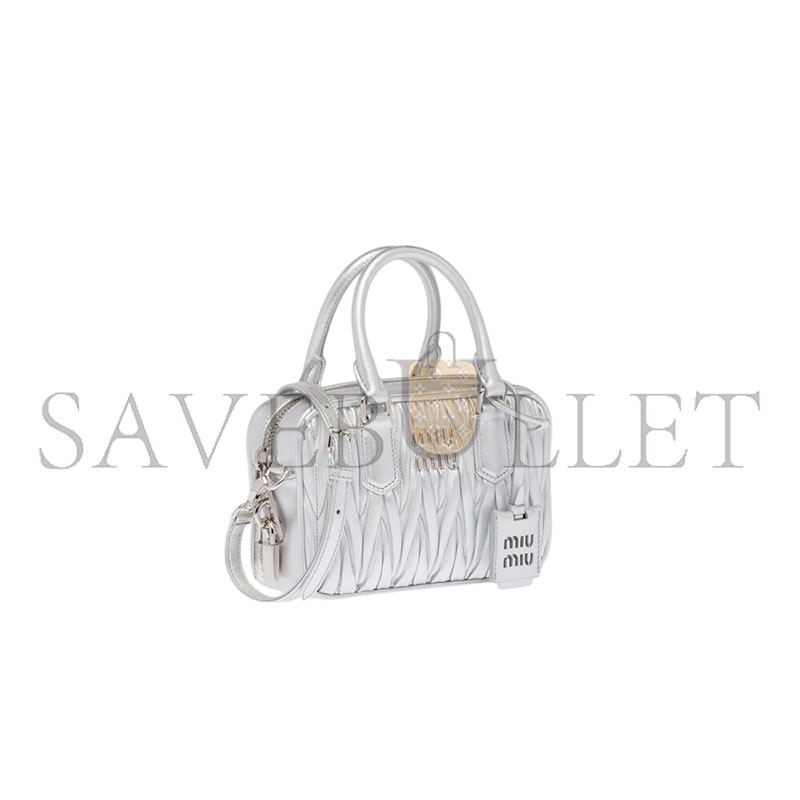 M1v M1v arcadie matelassÉ nappa leather bag 5bb123 (19*13*6cm)