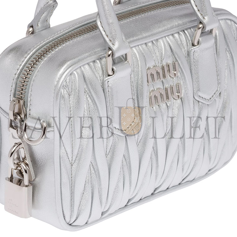 M1v M1v arcadie matelassÉ nappa leather bag 5bb123 (19*13*6cm)